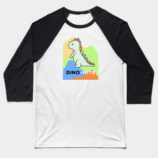 Cute Dinosaur | Dino-Mite Baby Dino Baseball T-Shirt